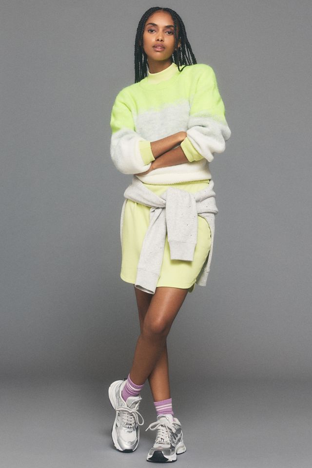 Maeve Neon Gradient Pullover Sweater #4