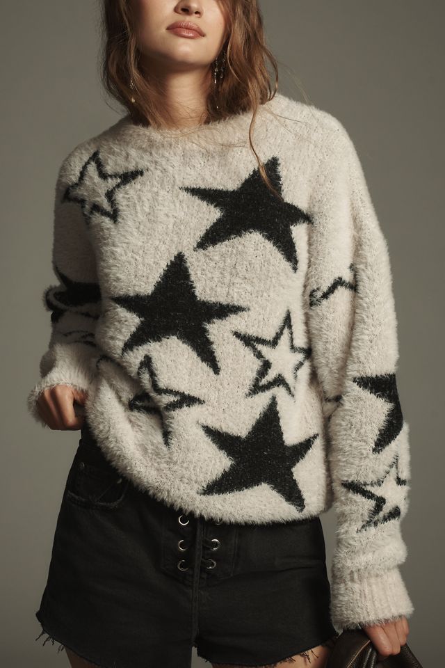 Pilcro Patterned Eyelash Sweater #2