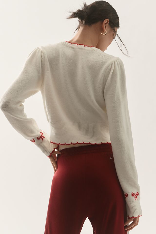 Maeve Embroidered Bow Cardigan  #1