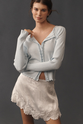 Puff-Sleeve Buttondown Top