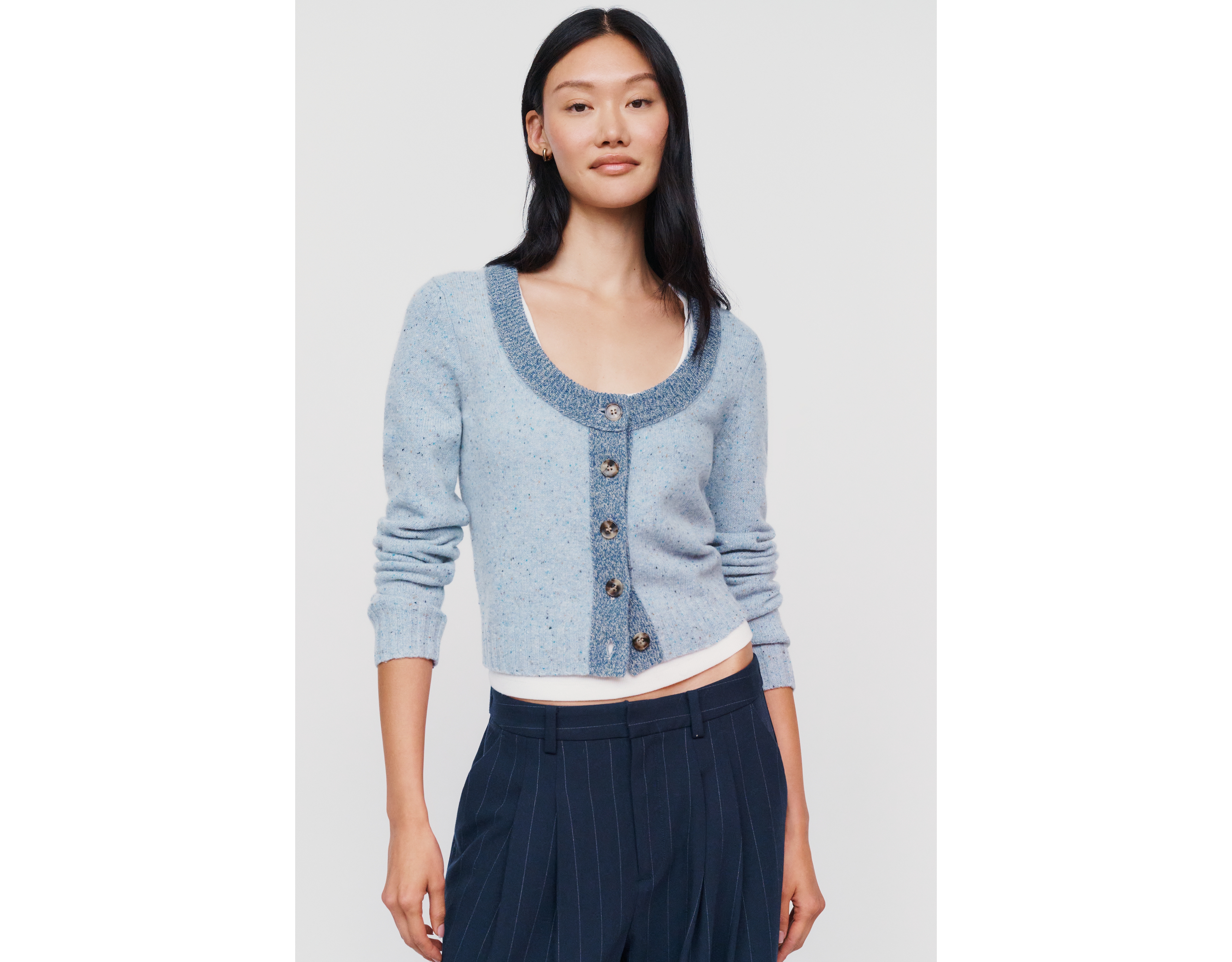 Maeve Wool-Blend Cropped Cardigan