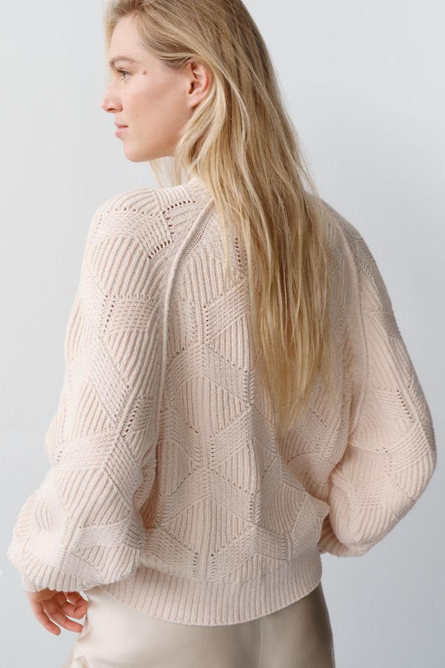 By Anthropologie Cotton Blend Chevron Sweater #1