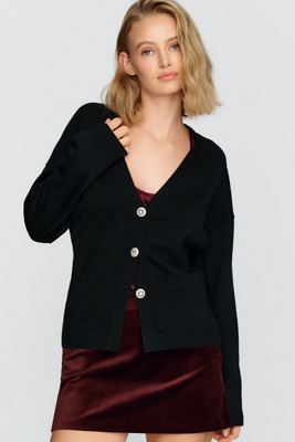 By Anthropologie Wool Cotton Cardigan by Anthropologie