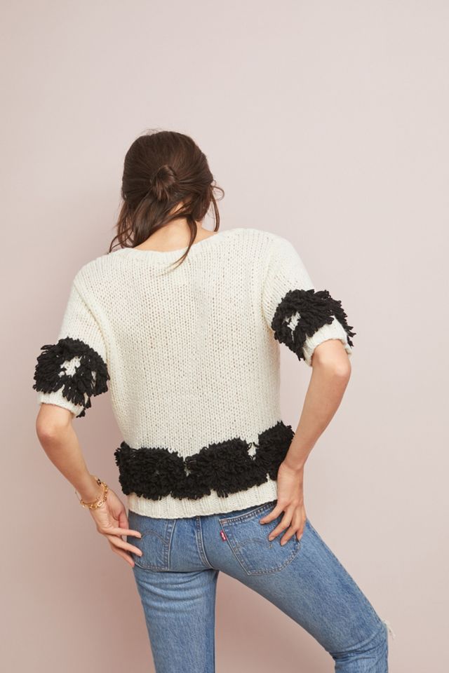 Tufted Hand-Knit Sweater #1