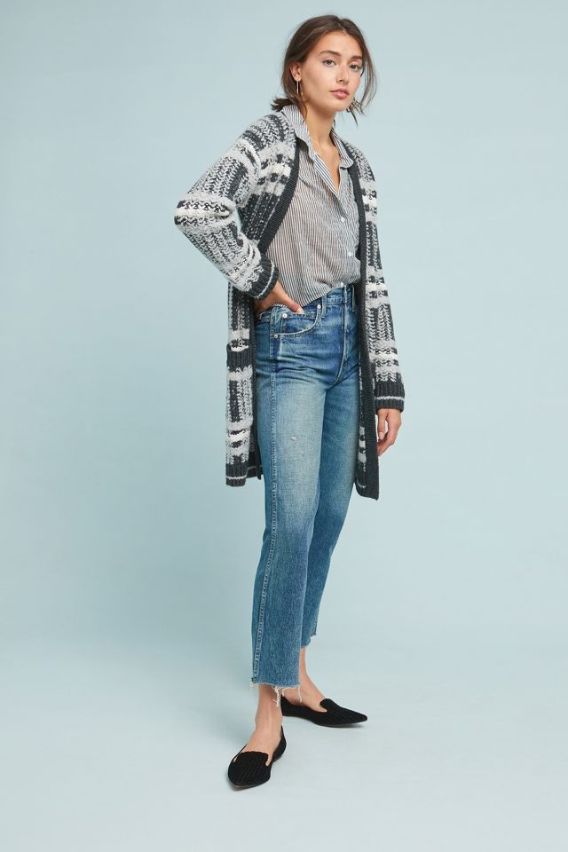 Anthropologie plaid sweater clearance coat