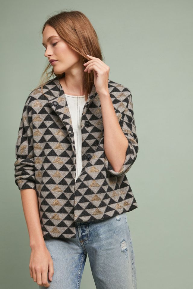 Geometric Sweater Cardigan #3