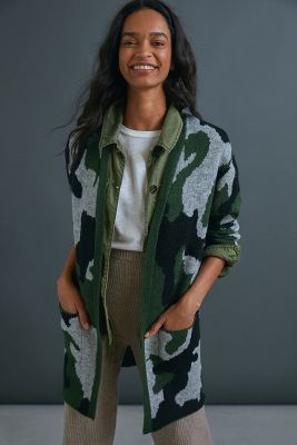 Universal thread cheap camo cardigan