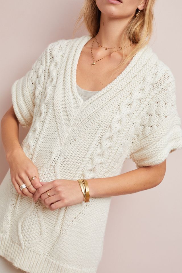Frosty Cable-Knit Pullover #2