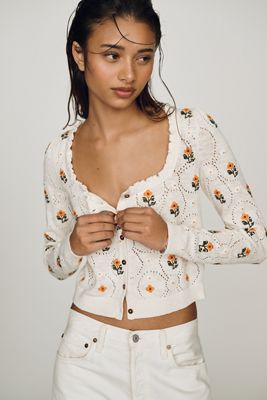 Lisa Says Gah Lauda Wool Blend Cardigan Sweater | Anthropologie