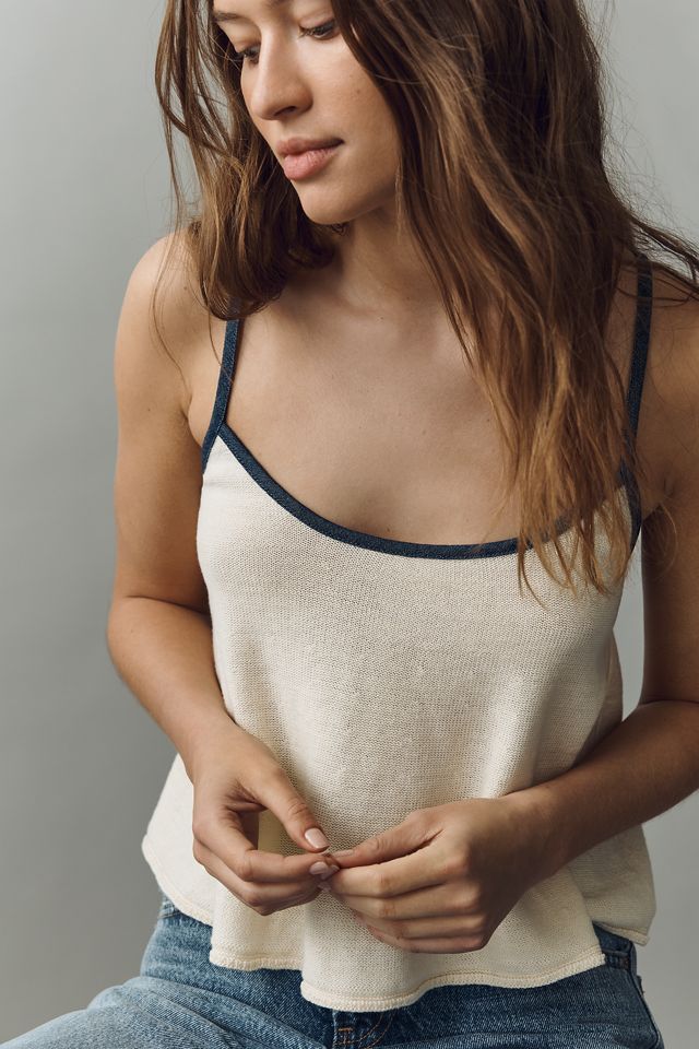 Pilcro Linen Cotton Sleeveless Sweater Tank #1