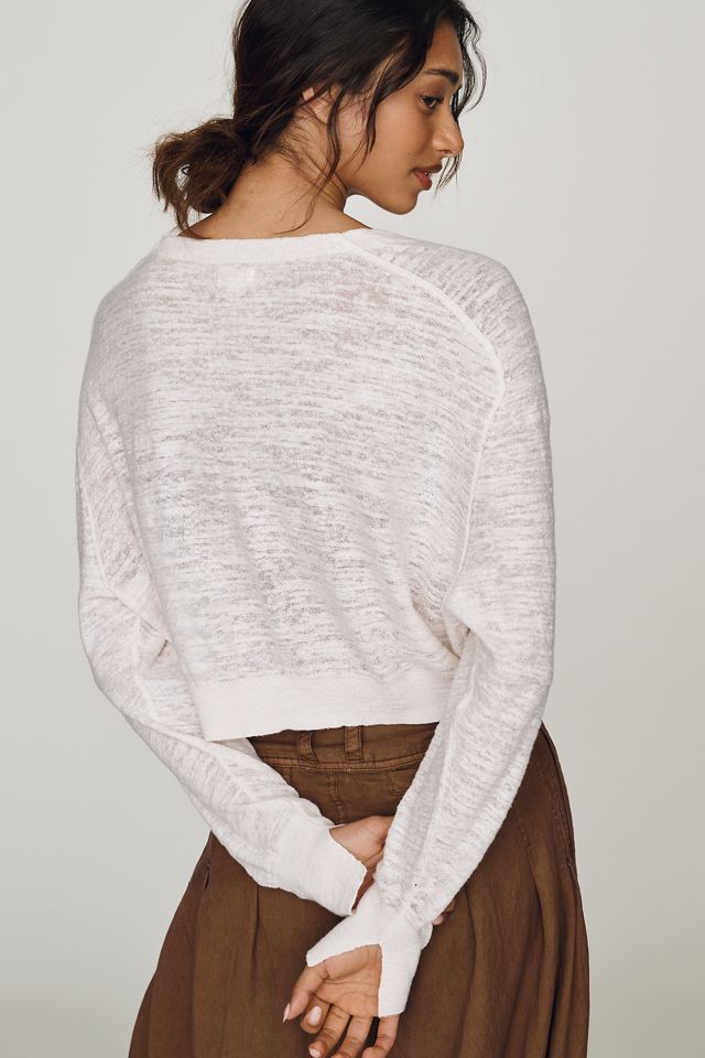 Pilcro Fine Gauge Linen Cardigan #3