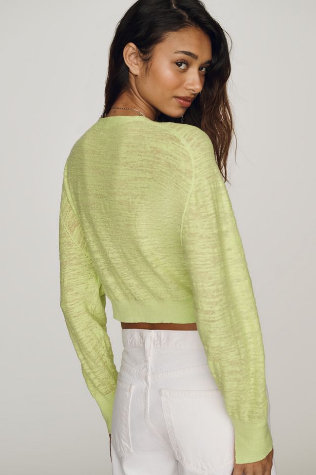 Pilcro Fine Gauge Linen Cardigan #1