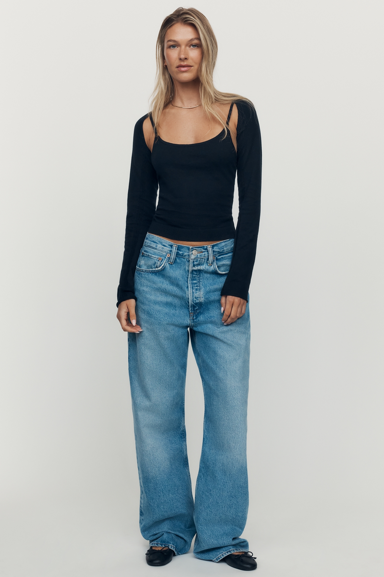 By Anthropologie Cotton Silk Two-Piece Tank and Shrug