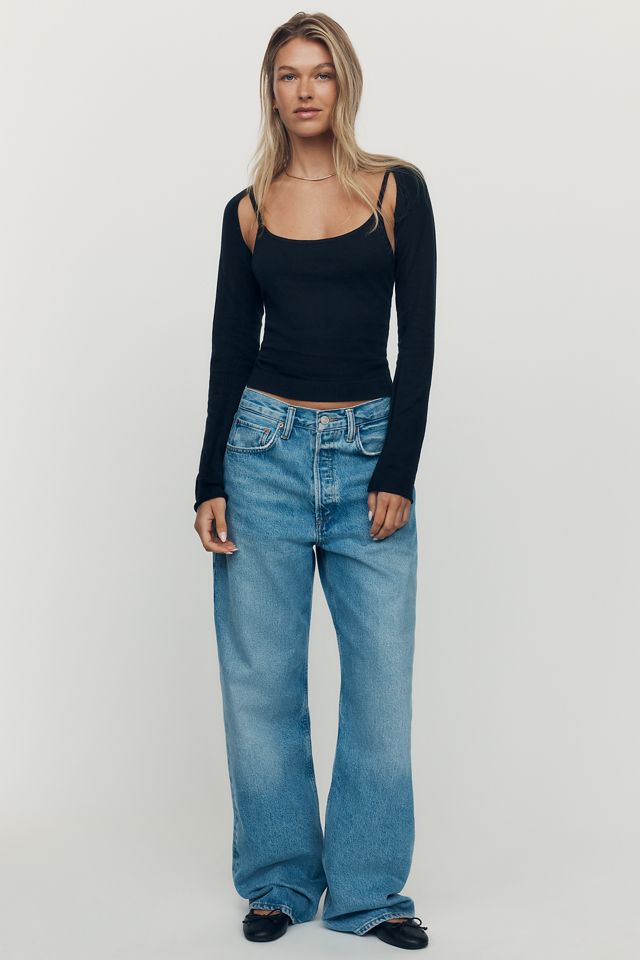 By Anthropologie Cotton Silk Two-Piece Tank and Shrug #3