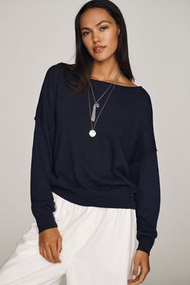 By Anthropologie Haley Cotton Linen Sweater