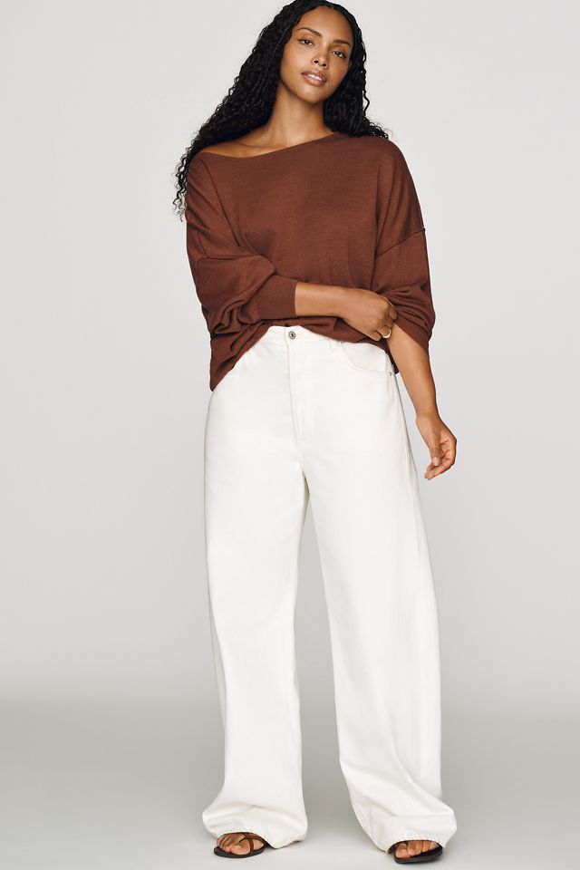 By Anthropologie Haley Cotton Linen Sweater #3