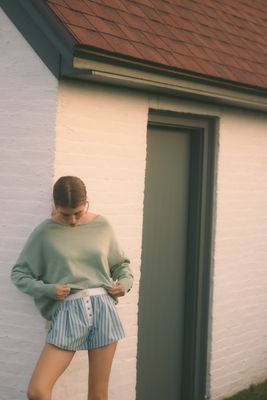 By Anthropologie Haley Cotton Linen Sweater