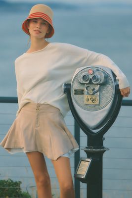 By Anthropologie Haley Cotton Linen Sweater