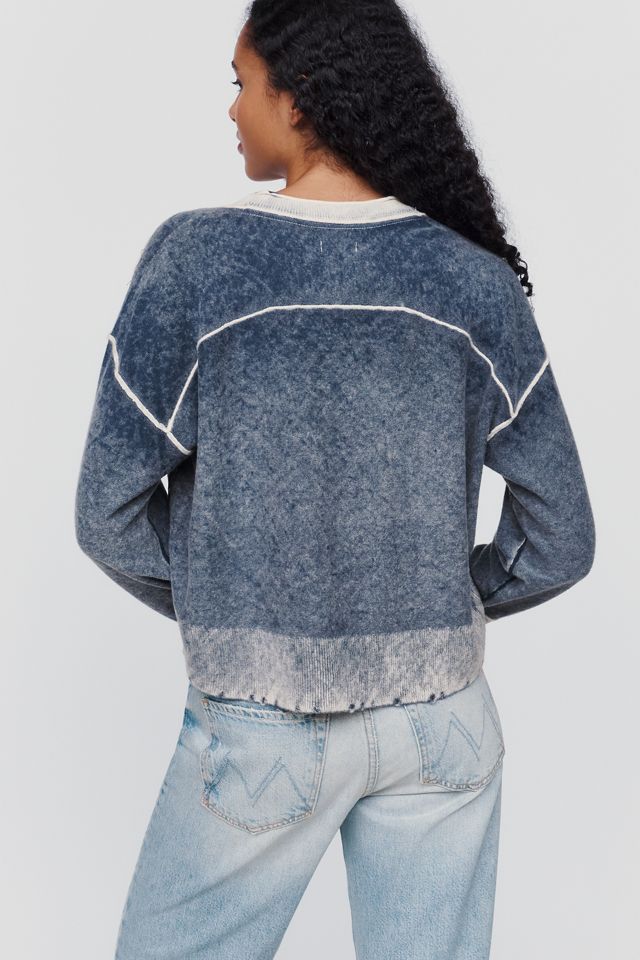 Pilcro Cashmere Wool Cropped Raw Hem Cardigan #1