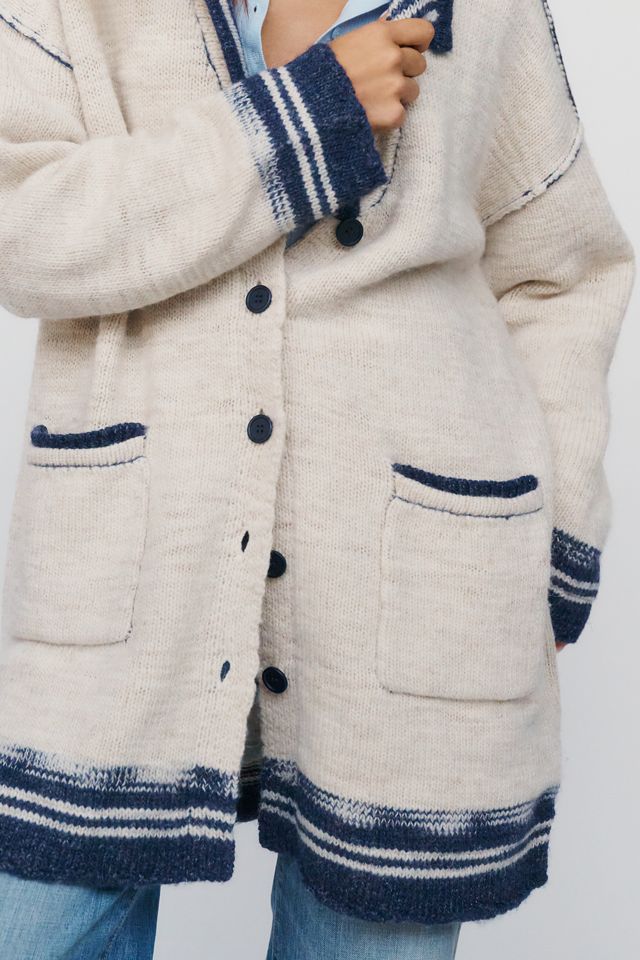Pilcro Wool Linen Longline Cardigan #1