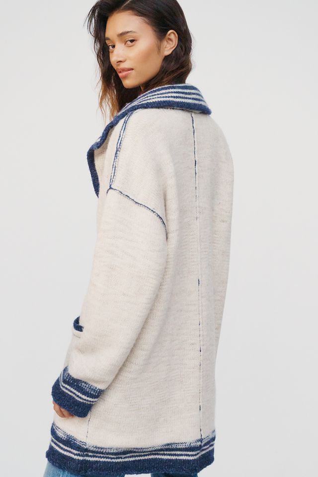 Pilcro Wool Linen Longline Cardigan #3