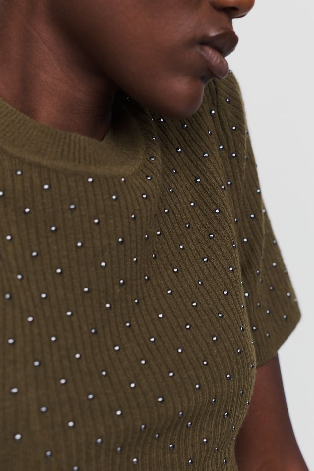By Anthropologie Merino Wool Blend Studded Sweater #2