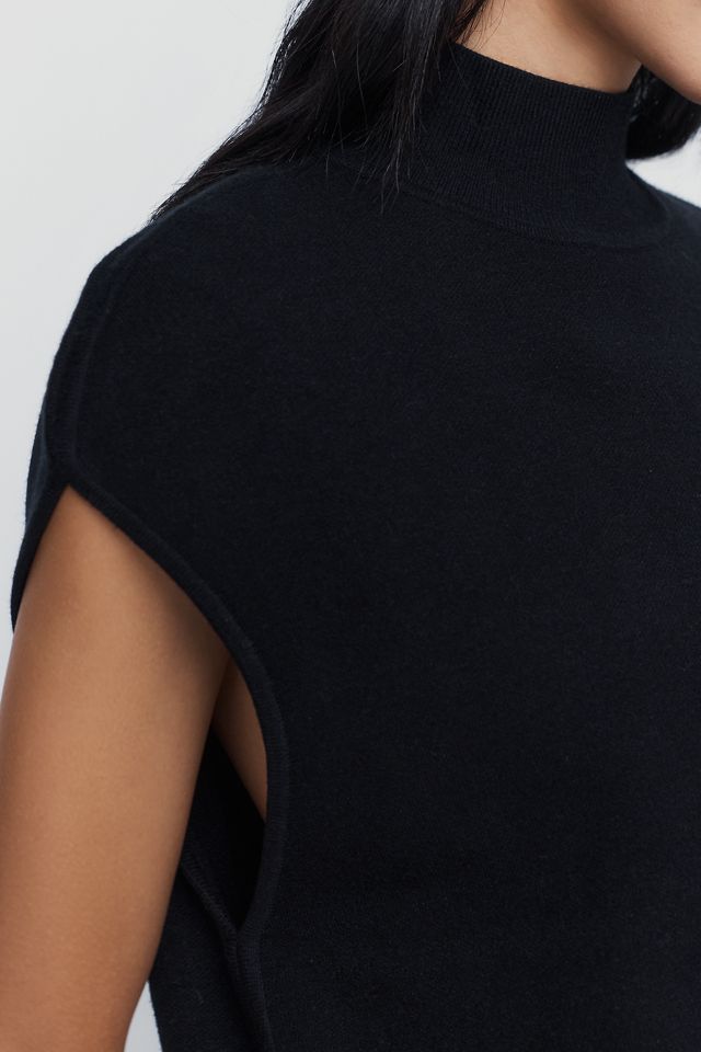 Maeve Mock Neck Cap Sleeve Sweater #2