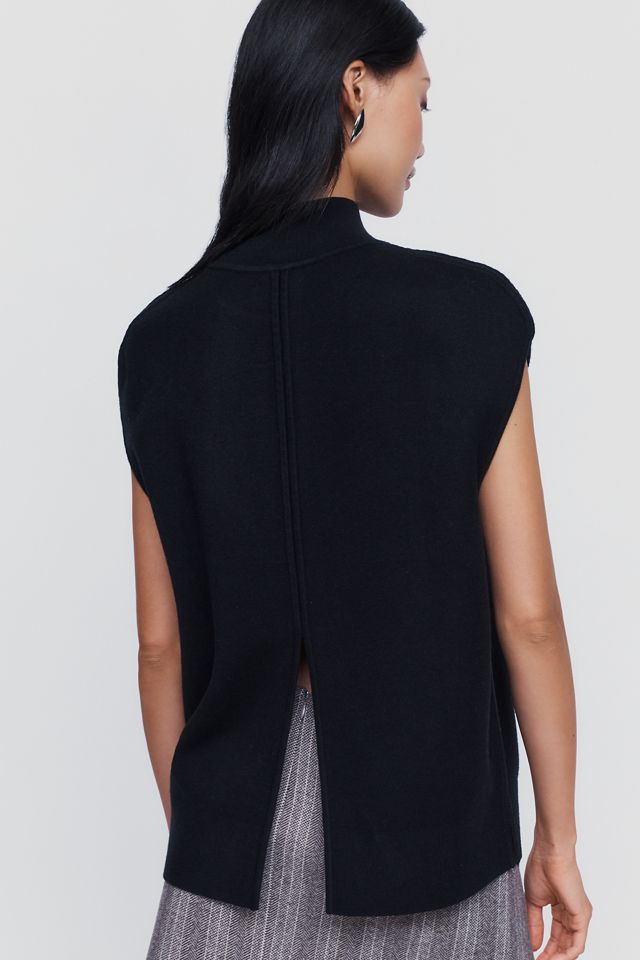 Maeve Mock Neck Cap Sleeve Sweater #3