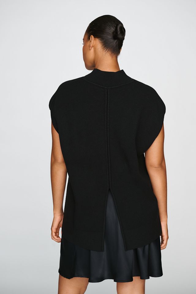 Maeve Mock Neck Cap Sleeve Sweater #7