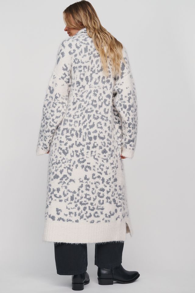 Pilcro Cheetah Textured Longline Sweater #3