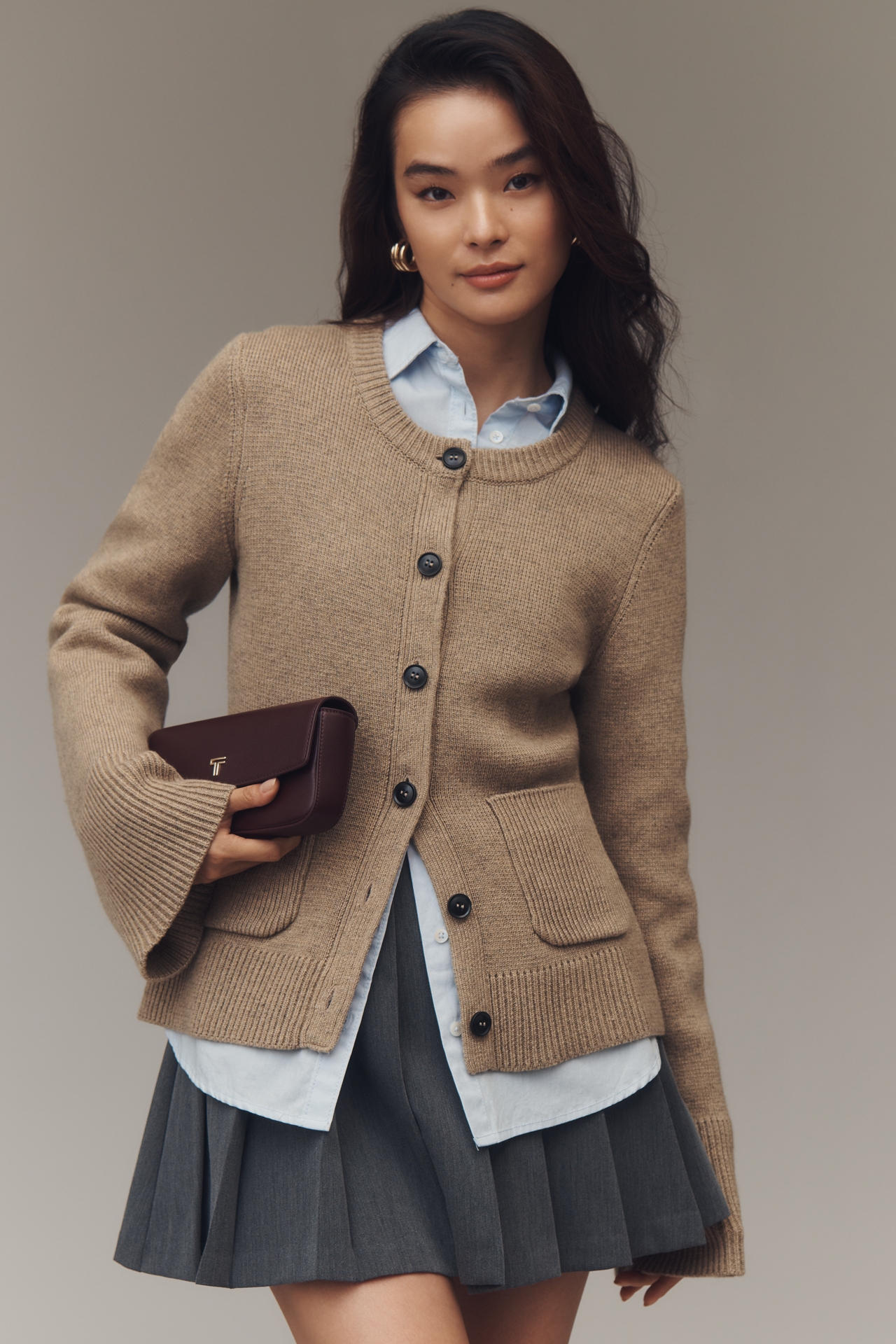 Pistola Dani Cinched-Waist Cardigan Sweater
