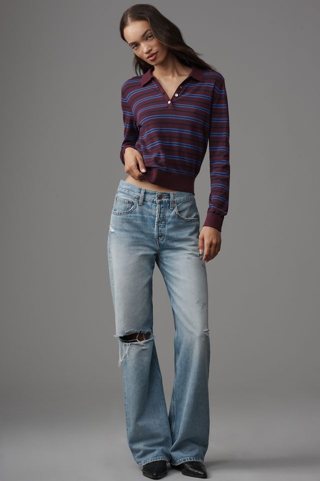 Pistola Greta Long-Sleeve Polo Sweater #1