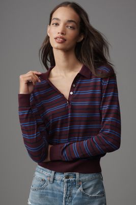 Pistola Greta Long-Sleeve Polo Sweater
