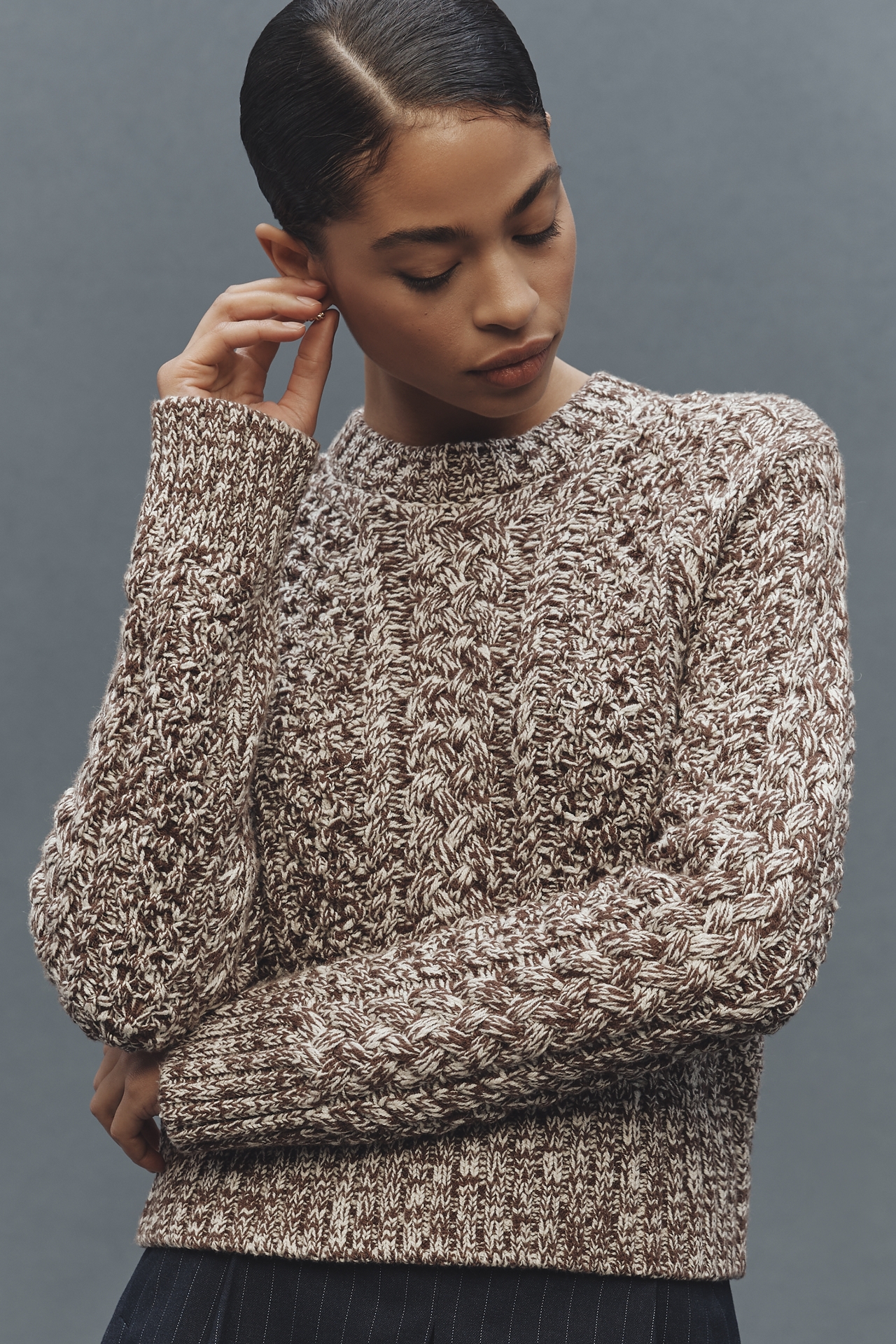 Pistola Quinn Long-Sleeve Crop Sweater