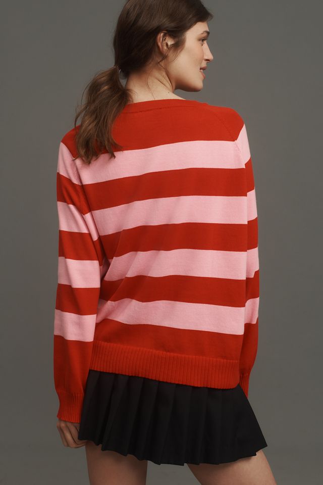 FRNCH x Anthropologie Long-Sleeve Crew-Neck Striped Sweater #1