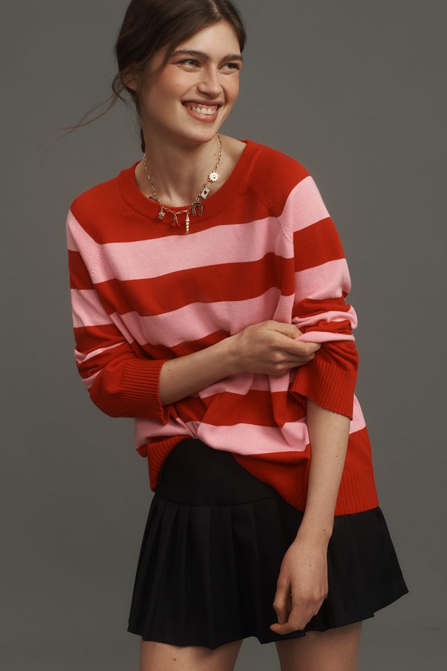 FRNCH x Anthropologie Long-Sleeve Crew-Neck Striped Sweater #2