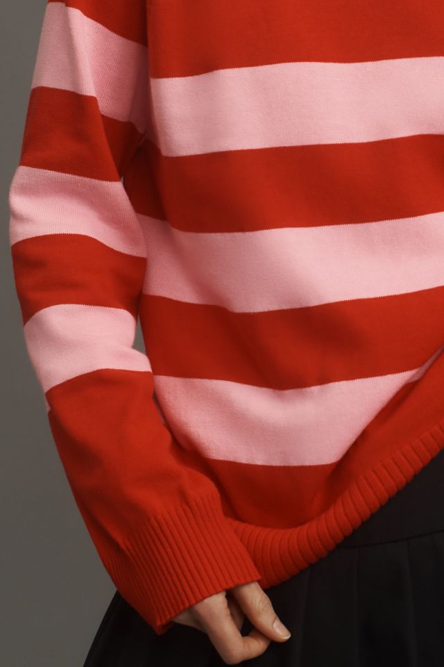 FRNCH x Anthropologie Long-Sleeve Crew-Neck Striped Sweater #3