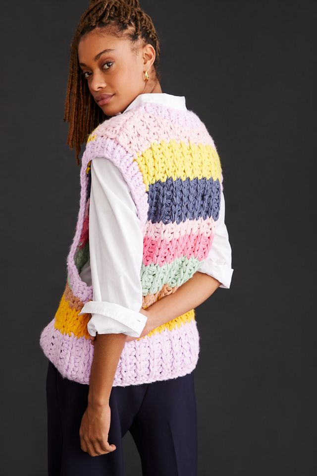 Little Lies Chunky Knit Sweater Vest #2