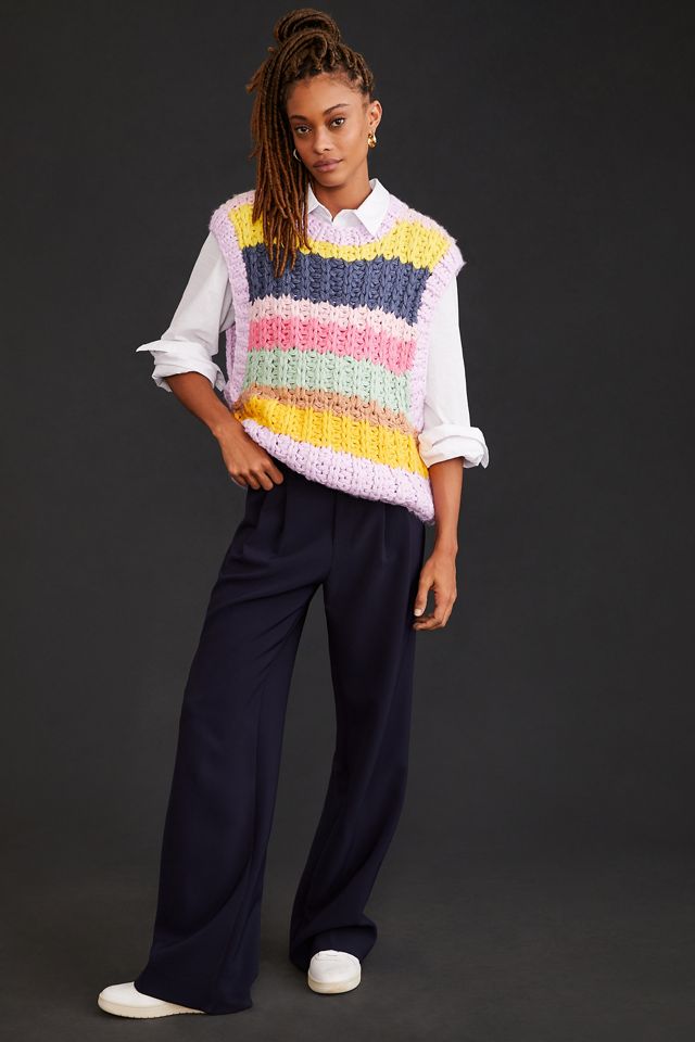 Little Lies Chunky Knit Sweater Vest #3