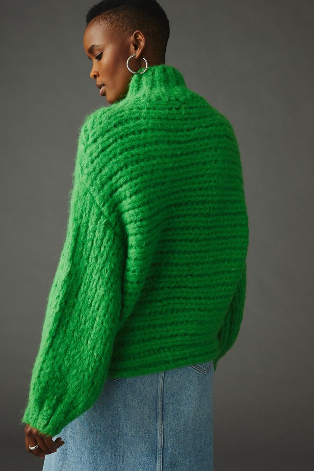 Little Lies Hand-Knit Pom Pom Cardigan #1