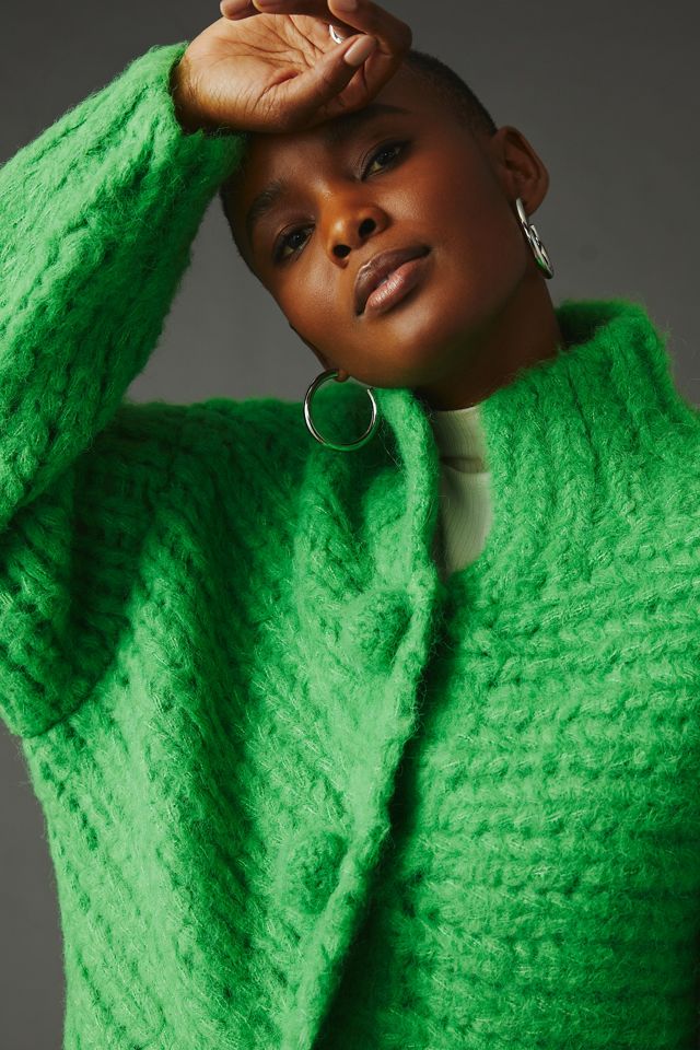 Little Lies Hand-Knit Pom Pom Cardigan #4