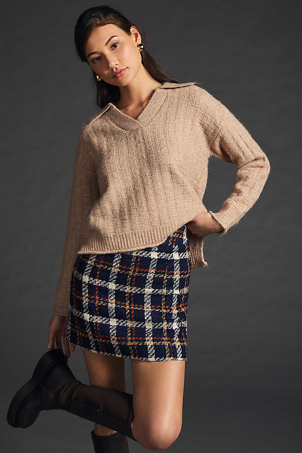 Little Lies Cable-knit Sweater In Beige