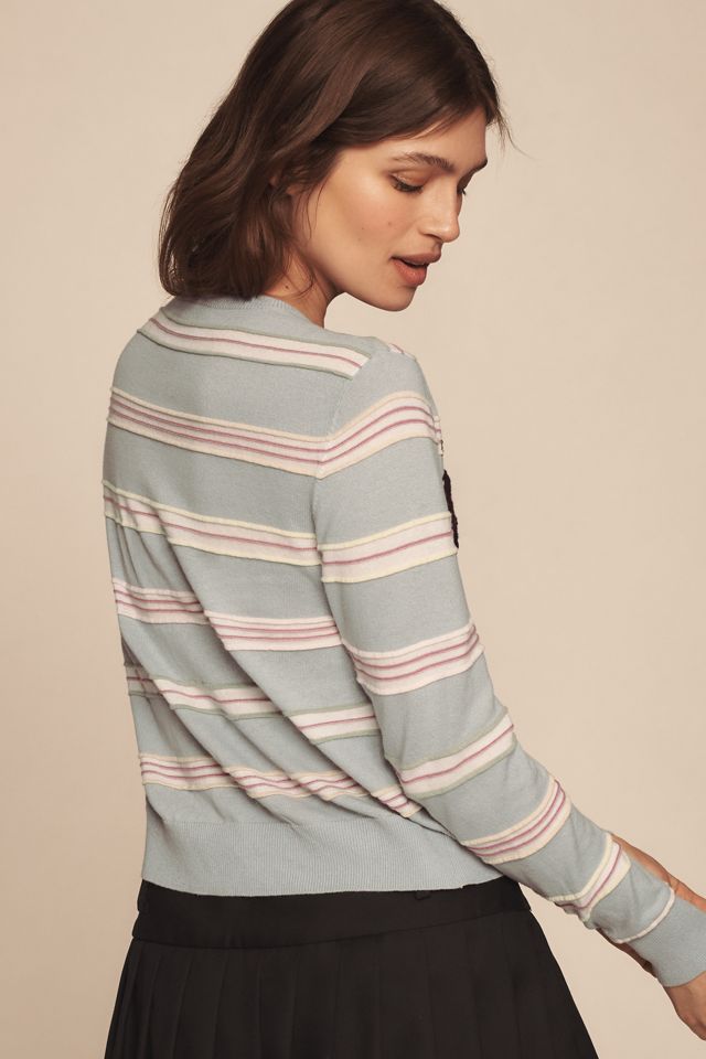 Happy Sheep Rebecchina Long-Sleeve Crew-Neck Cardigan Sweater #1