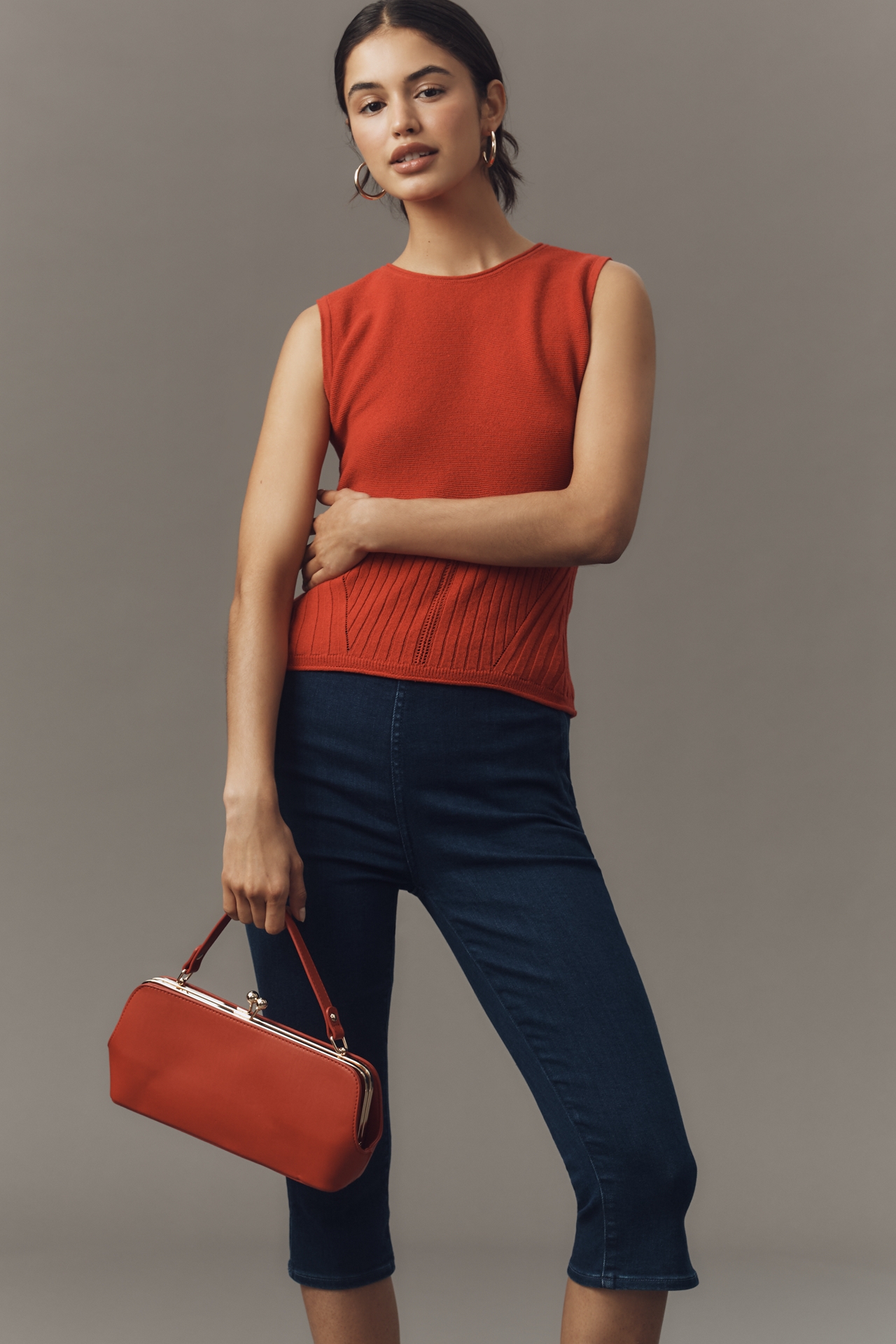 Maeve Ribbed Sleeveless Sweater