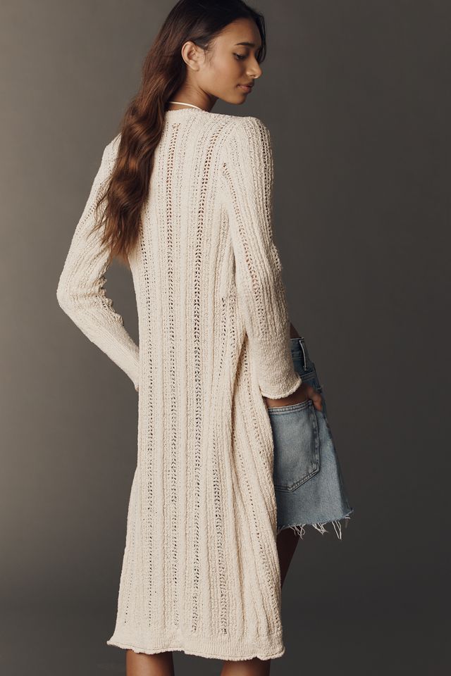 Pilcro Cotton Long-Sleeve Crew-Neck Duster #1