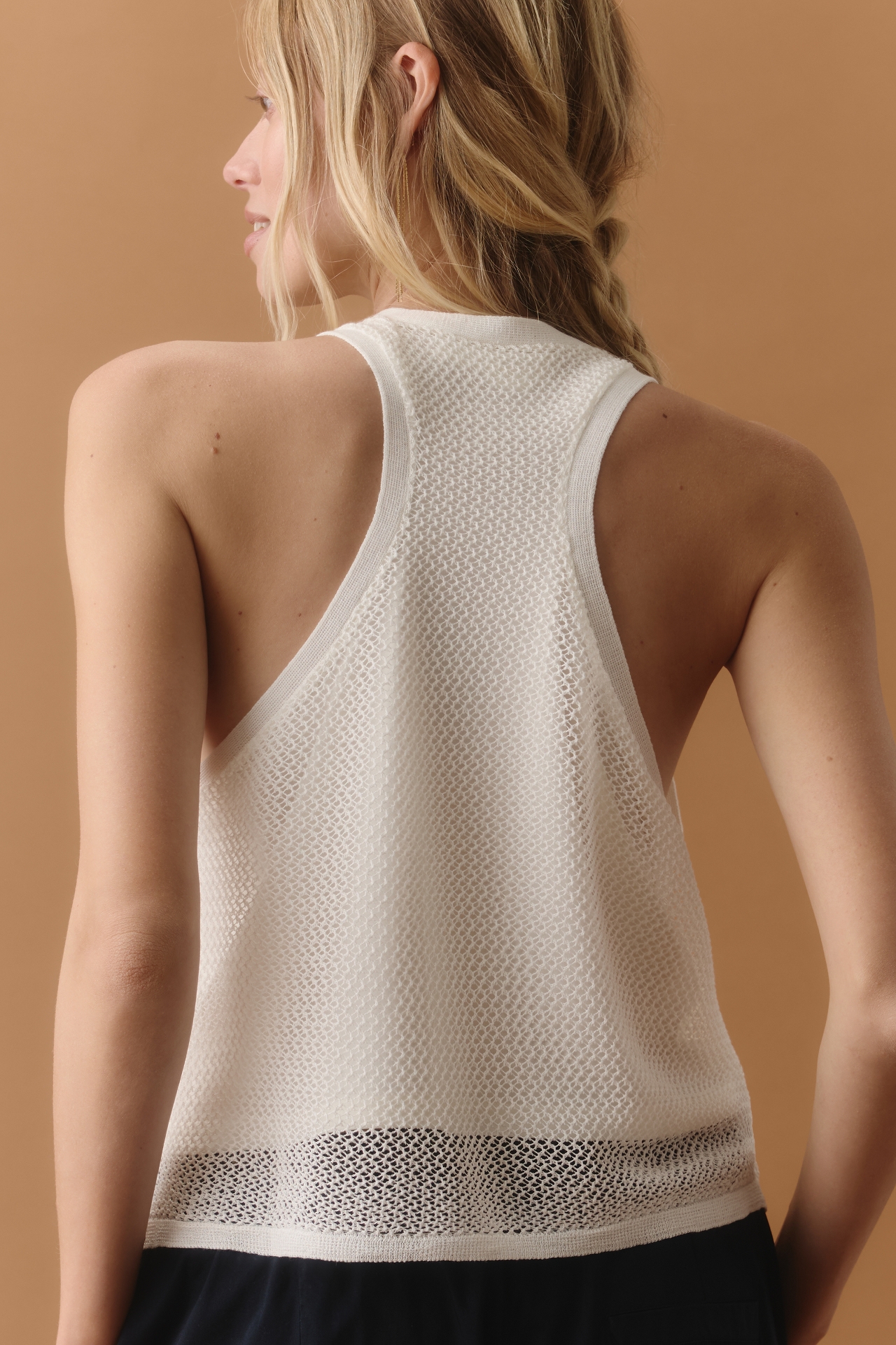 By Anthropologie Mesh Layered Tank