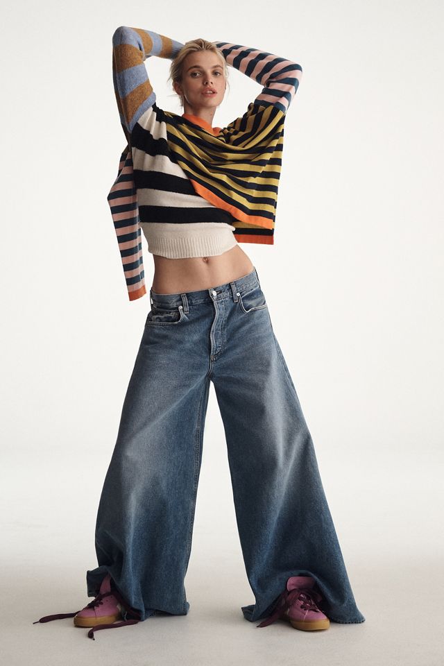 By Anthropologie Crew-Neck Colorblock Striped Sweater #4