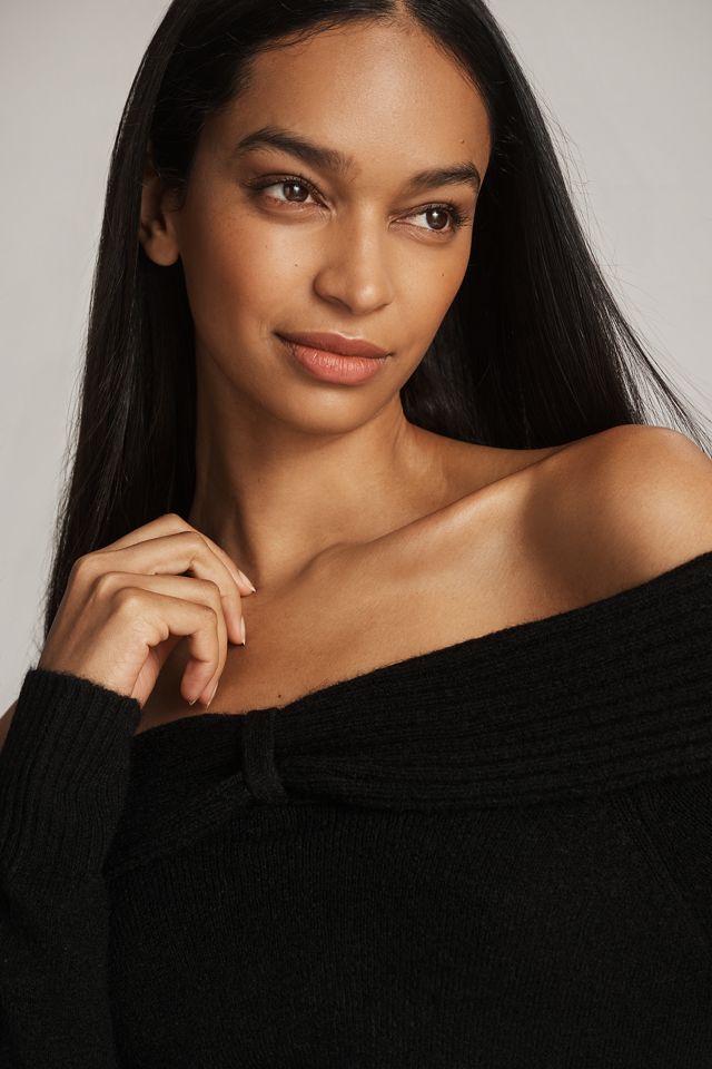 By Anthropologie Bow Off-The-Shoulder Sweater #3