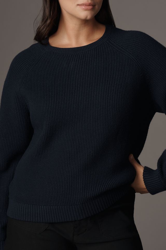 By Anthropologie Denim-Collar Polo Sweater #7