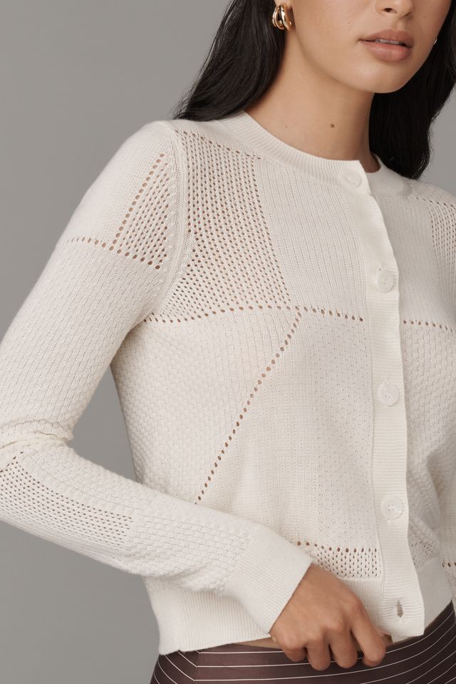 Central Park West Lilla Pointelle Cardigan Sweater #2